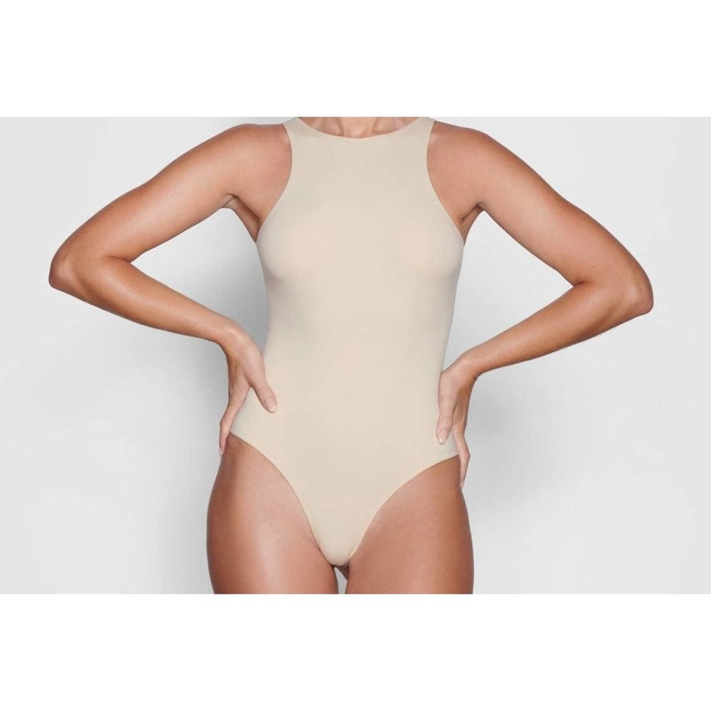 Skims Fits Everybody High Neck Thong Bodysuit